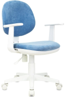 Кресло детское Бюрократ CH-W 356AXSN (голубой Velvet 86/белый) - 