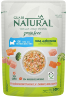 Влажный корм для собак Guabi Natural Grain Free с курицей, лососем и овощами (100г) - 