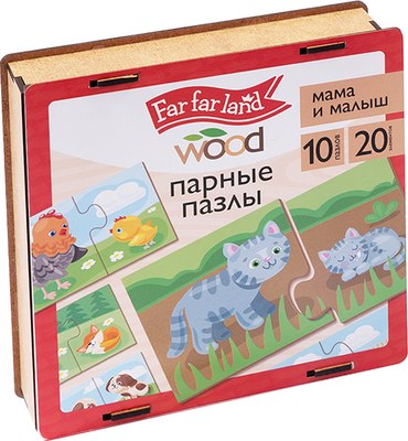 

Развивающая игра, Wood. Мама и малыш / 04688