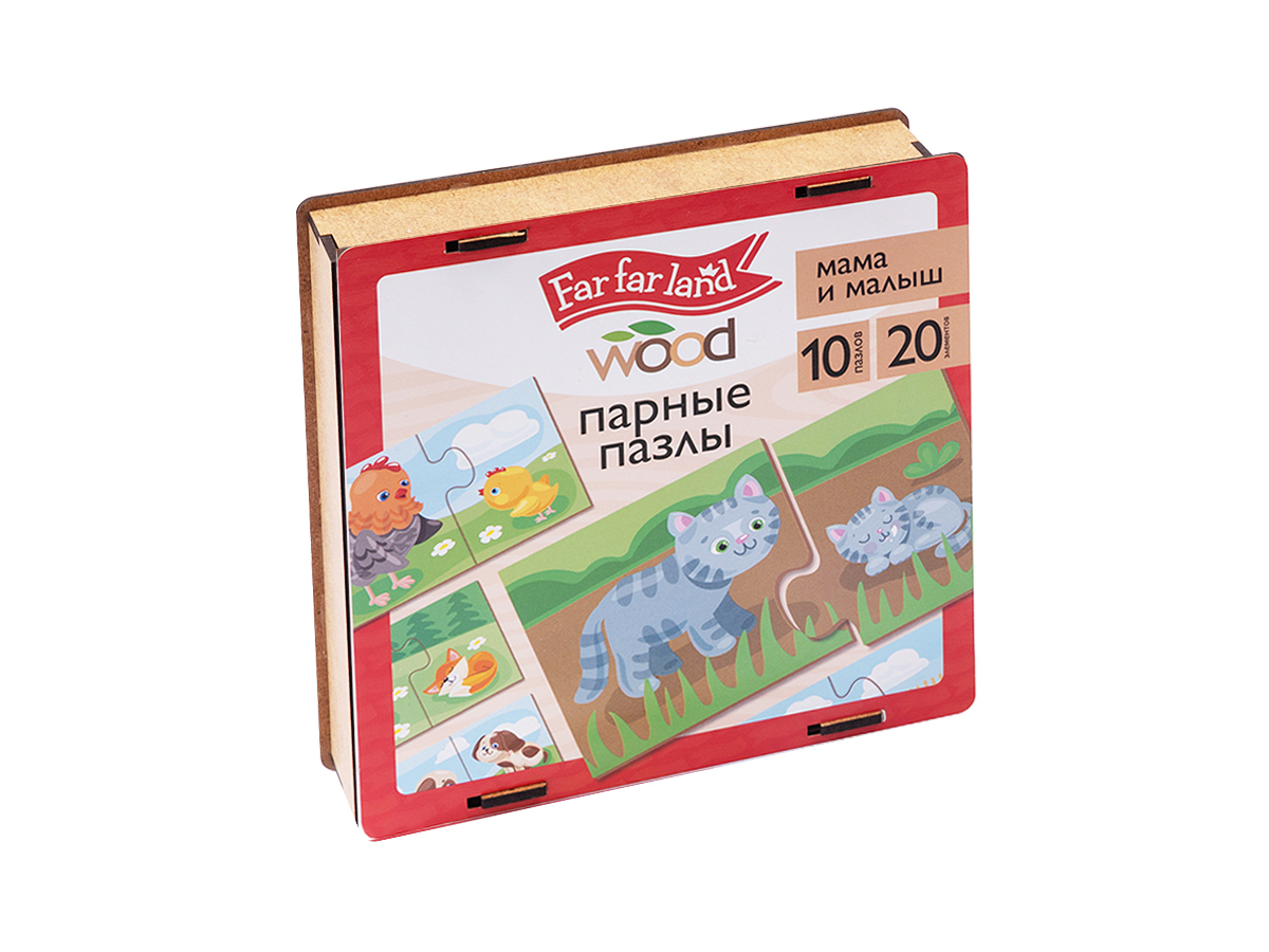 Развивающая игра Десятое королевство Wood. Мама и малыш / 04688
