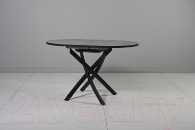 Обеденный стол Мир стульев №31 1200x80/30 (бронзовый каспий/черный муар)