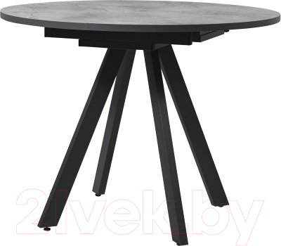 Обеденный стол Мир стульев Саен 27 100x100/30 (графит/мрамор марквина синий)