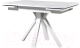 Обеденный стол Мир стульев Саен 29 120x80/30x30 (жемчужный перито/белый муар) - 