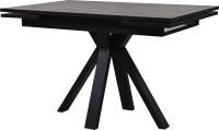 Обеденный стол Мир стульев Саен 29 120x80/30x30 (черный муар/бронзовый каспий) - 