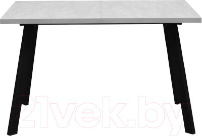 Обеденный стол Гальваник Borg ПГ-38 (цемент светлый/опоры эмаль черный муар)
