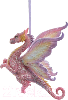 Елочная игрушка Kurt S. Adler Розовый дракон / E0376_1