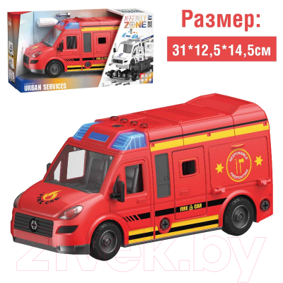 Игрушка-конструктор Sima-Land Пожарный фургон YW8088B / 9545771 (50эл)