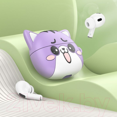 Беспроводные наушники Hoco EW48 TWS (пурпурный кот)