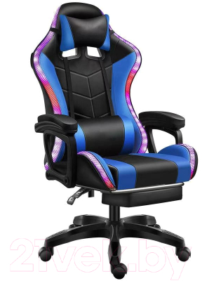 Кресло геймерское Jiqiao DG8003-ЧС (черный/синий)