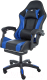 Кресло геймерское Jiqiao DG8003-ЧС (черный/синий) - 