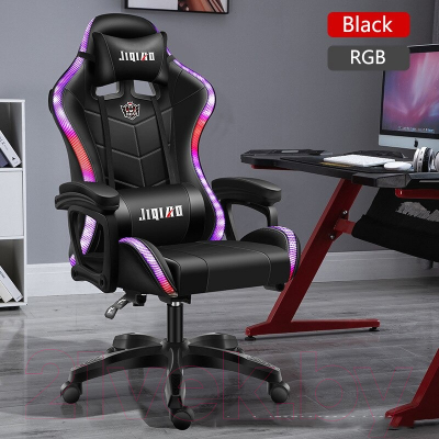 Кресло геймерское Jiqiao DG8003-ПЧ (черный)