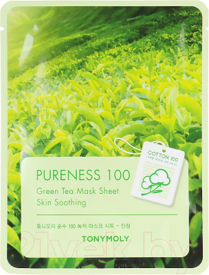 Маска для лица тканевая Tony Moly Pureness 100 Green Tea Mask Sheet  (21мл)