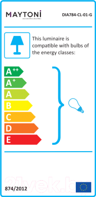 Потолочный светильник Maytoni Sfera DIA784-CL-01-G