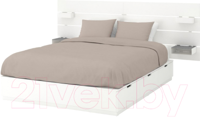 Двуспальная кровать Ikea Нордли 392.972.22