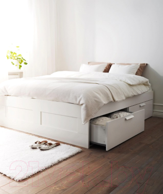 Двуспальная кровать Ikea Бримнэс 492.107.37