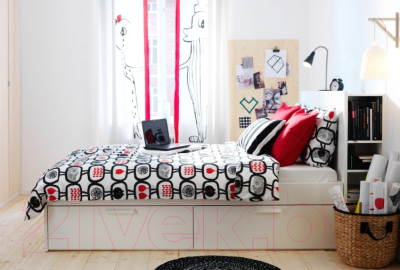 Двуспальная кровать Ikea Бримнэс 492.107.42