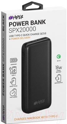 Портативное зарядное устройство HIPER SPX20000 (черный)