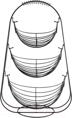 Фруктовница El Casa 240399 (черный)