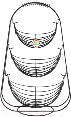 Фруктовница El Casa 240399 (черный)