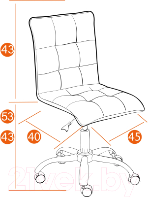 Кресло офисное Tetchair Zero CC кожзам (белый)