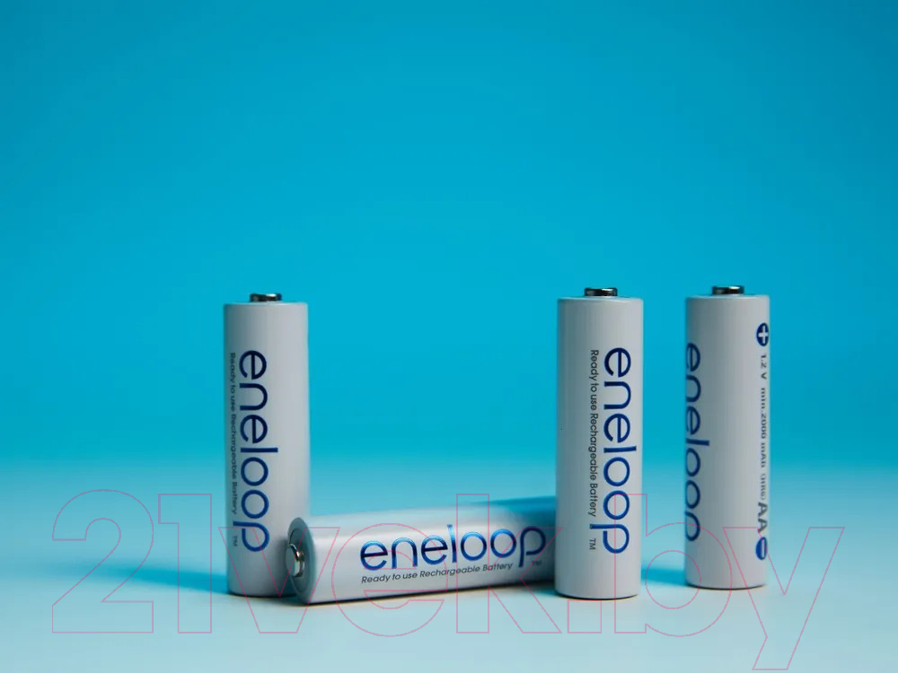 Комплект аккумуляторов Panasonic Eneloop AA 2000 / BK-3MCDE/4BE (4шт) — фото 5