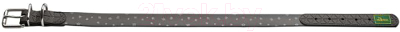 Ошейник HUNTER Collar Convenience Refl / 69128 (45/S-M, серый/звезды)