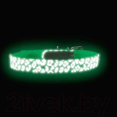 Ошейник HUNTER Collar Convenience Refl Glow / 69160 (40/S, леопард)