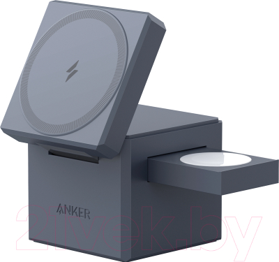 Зарядное устройство беспроводное Anker Cube с MagSafe 3в1 / ANK-Y1811G11-BK (черный)