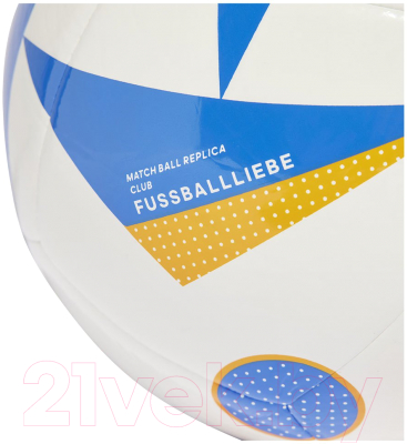 Футбольный мяч Adidas Euro24 Fussballiebe Club / IN9371 (размер 5)