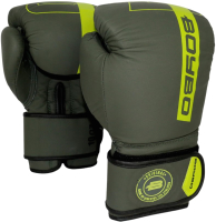 Боксерские перчатки BoyBo Fusion BG-092 (10oz, серо-зеленый) - 