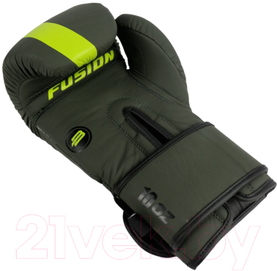 Боксерские перчатки BoyBo Fusion BG-092 (10oz, серо-зеленый)