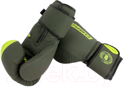 Боксерские перчатки BoyBo Fusion BG-092 (12oz, серо-зеленый)