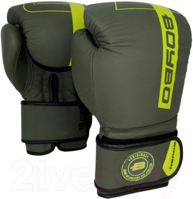 Боксерские перчатки BoyBo Fusion BG-092 (16oz, серо-зеленый)