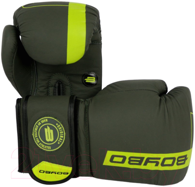 Боксерские перчатки BoyBo Fusion BG-092 (8oz, серо-зеленый)