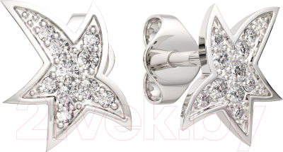 Серьги из серебра ZORKA 0310093 (с фианитами)