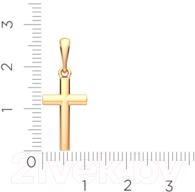 Крестик из розового золота ZORKA 410027.14K.R