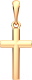 Крестик из розового золота ZORKA 410027.14K.R - 