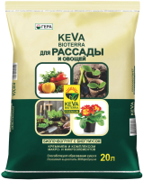 Грунт для растений Гера Keva Bioterra Биопочвогрунт для рассады и овощей (20л) - 