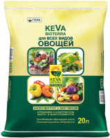 Грунт для растений Гера Keva Bioterra Биопочвогрунт для всех видов овощей (20л) - 