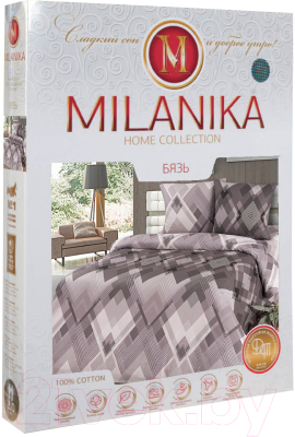Комплект постельного белья Milanika Дуглас Евро (бязь)