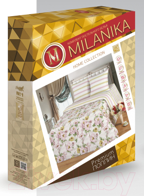 Комплект постельного белья Milanika Вивьен Семейный (поплин)