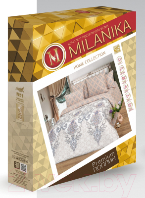 Комплект постельного белья Milanika Медальон 1.5сп (поплин)