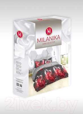 Комплект постельного белья Milanika Пламя 1.5сп (поплин)