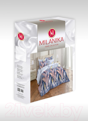 Комплект постельного белья Milanika Прикосновение 2сп (поплин)
