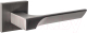 Ручка дверная Ренц Румо / INDH 325-03 Slim MBN (черный никель матовый) - 