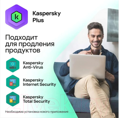 ПО антивирусное Kaspersky Plus + Who Calls 1 год Base Box / KL1050RBEFS (на 5 устройств)
