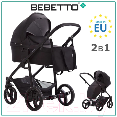 Детская универсальная коляска Bebetto Explorer Air 2 в 1 (07/черная рама)