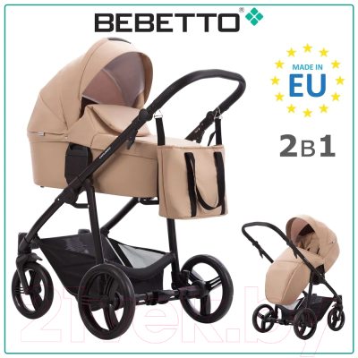 Детская универсальная коляска Bebetto Explorer Air 2 в 1 (11/черная рама)