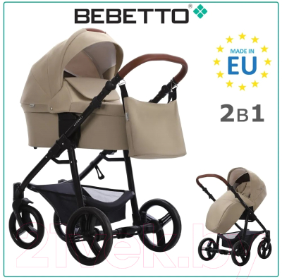 Детская универсальная коляска Bebetto Kitelli 2 в 1 (04/черная рама)