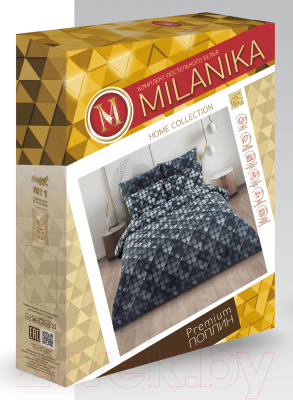 Комплект постельного белья Milanika Пиксели Семейный (поплин)
